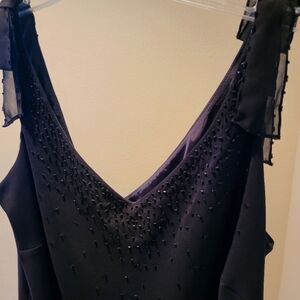 Jones Wear Black Beaded Dress